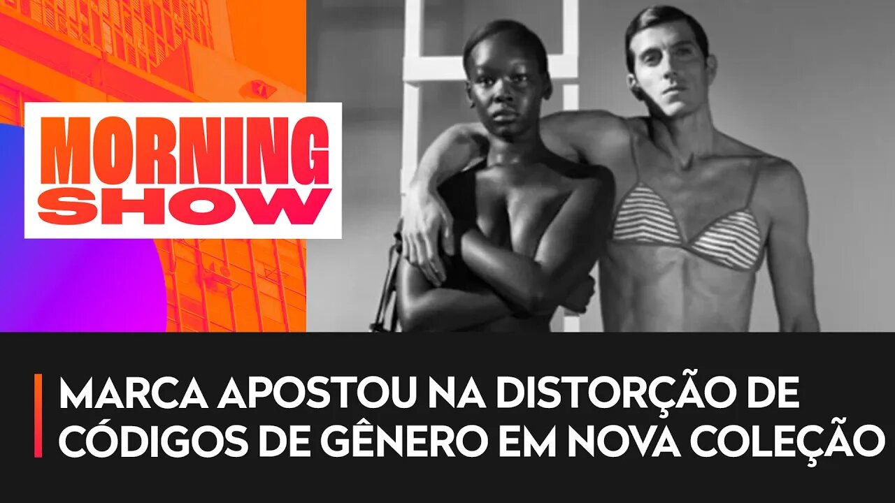 Marca lança campanha com homens de biquíni