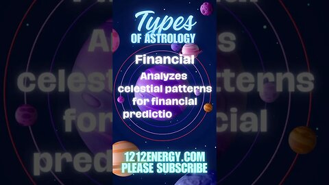 Astrology Types: Financial #astrology