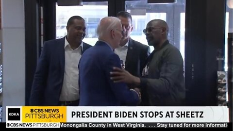 President Biden stops at Pittsburgh-area Sheetz to buy sandwiches for construction workers