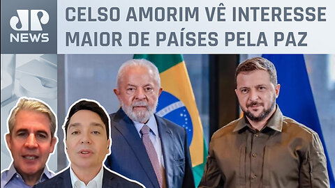 Brasil e Ucrânia enxergam avanços após reunião de líderes; Claudio Dantas e d'Avila analisam