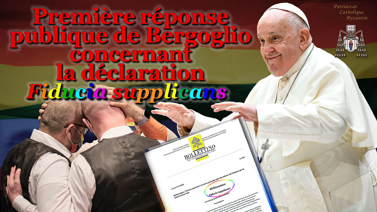 PCB : Première réponse publique de Bergoglio concernant la déclaration Fiducia Supplicans