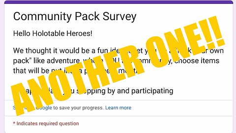 ANOTHER Survey! This Time Regarding a "Create Your Own Pack"