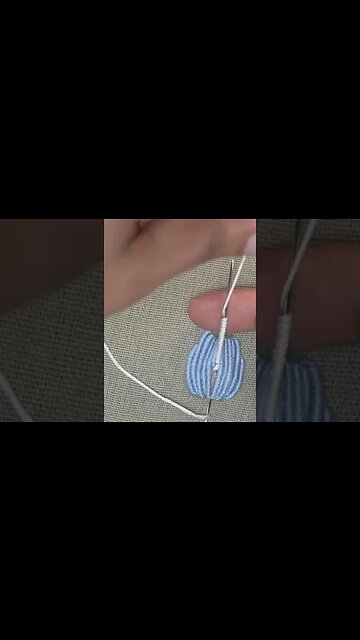 Simple embroidery design - rabbit art for baby clothes