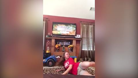 Girl Tries To Do A Split, Fails Miserably