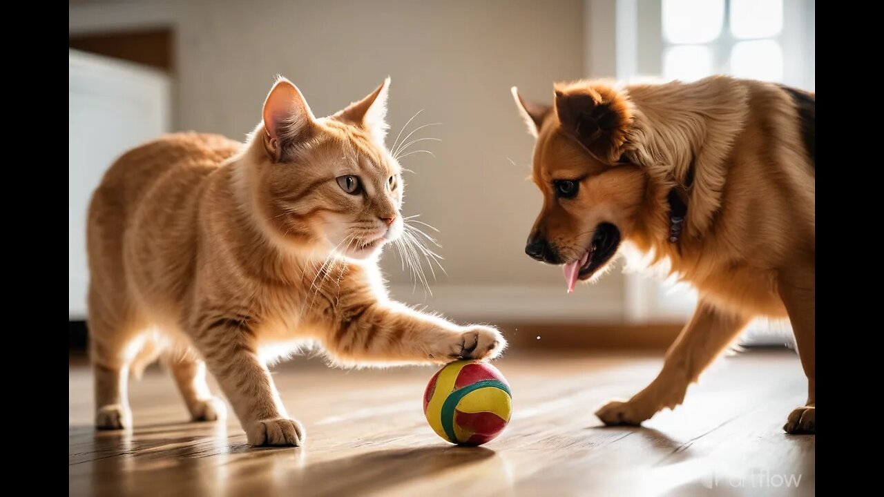 Furry Fun: Watch Cats and Dogs Take Backyard Comedy to the Next Level