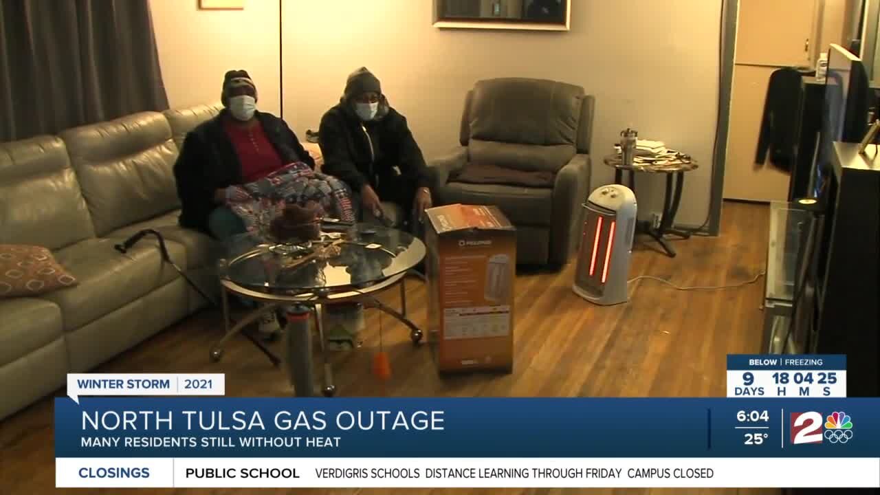 Many residents still without heat in north Tulsa