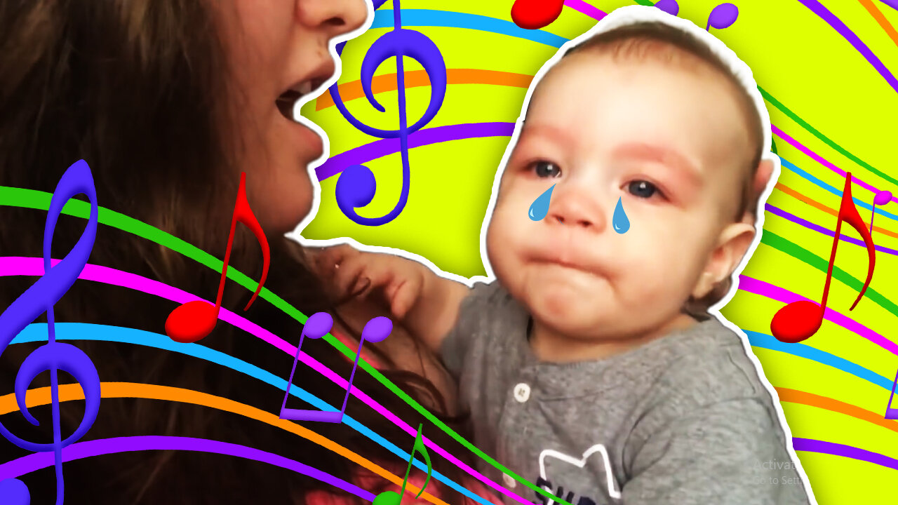 Baby Gets Emotional When Mom Sings Opera | Cute Baby