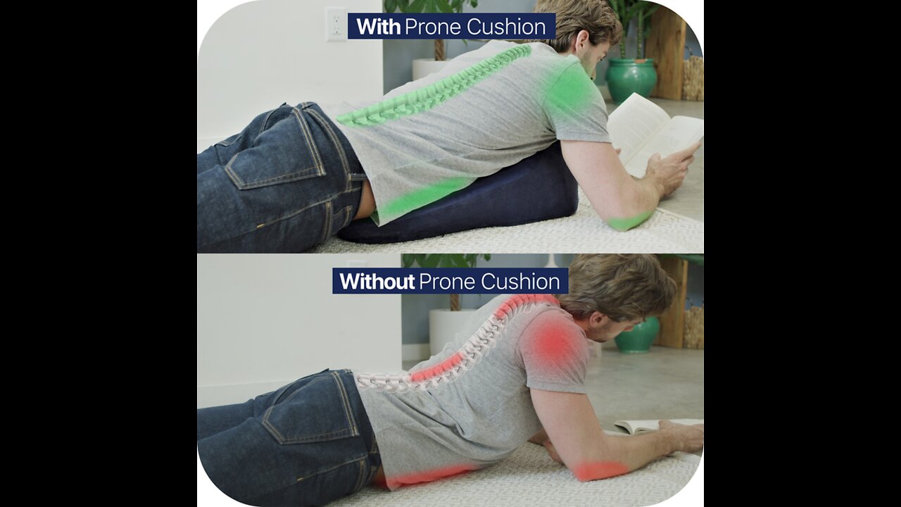 Prone Cushion: An ergonomic cushion designed for lying down