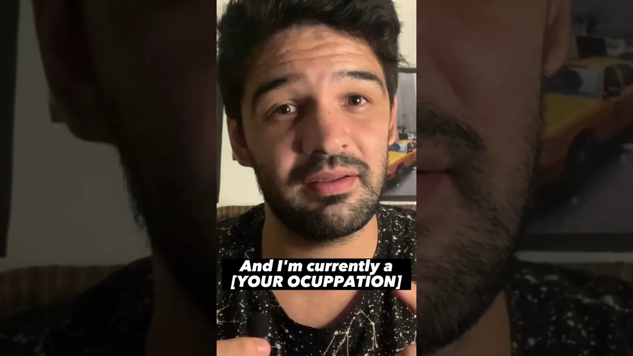 Can you tell me about yourself? Answer this question in English