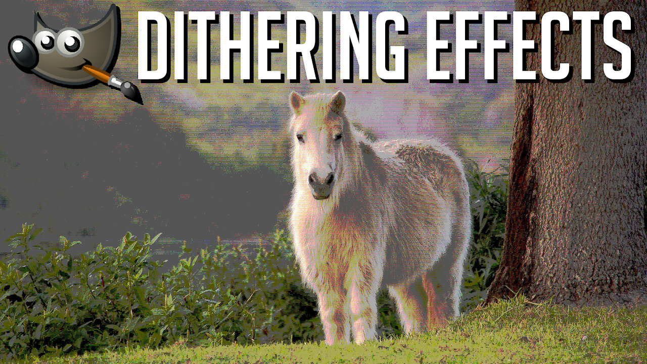 3 TYPES OF DITHERING EFFECTS FOR GIMP IMAGE EDITING