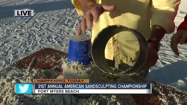 How to make a sand sculpture on Fort Myers Beach