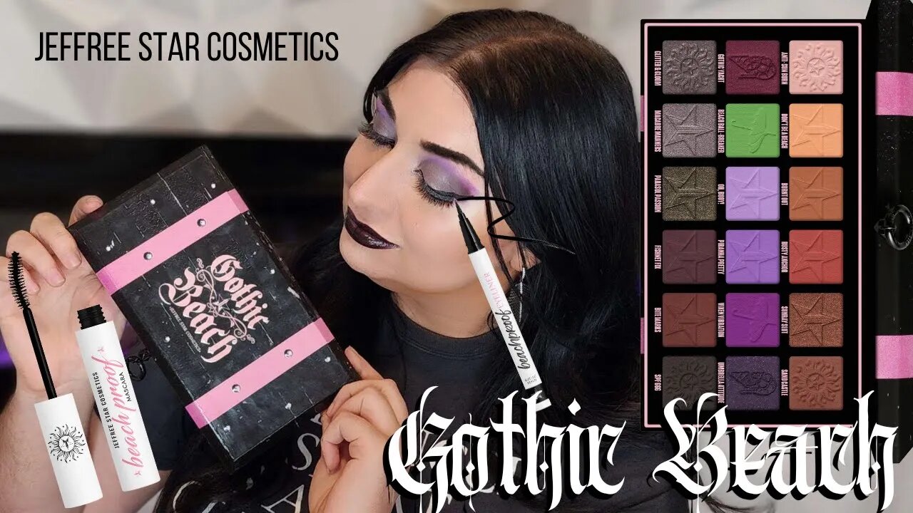 Jeffree Star Cosmetics Gothic Beach Collection Review / Beachproof Mascara / Beachproof Eyeliner