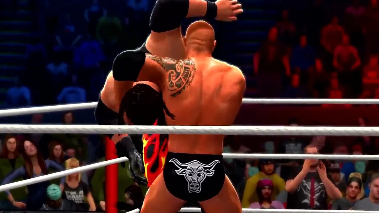 WWE 2K14 Gameplay The Rock vs Kane