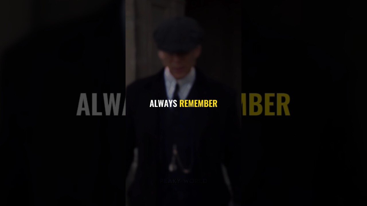 SIGMA RULE ~ ALWAYS REMEMBER ~ THOMAS SHELBY || QUOTES #shorts #quotes #peakyblinders