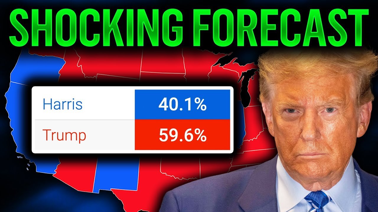 2024 Election Map Based On SHOCKING New Forecast (TRUMP CRUSHES HARRIS) - 9/16/24