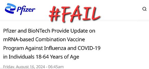 #MattysRant: Episode #16: Pfizer's modRNA Covid & Influenza Combo #FAIL!!