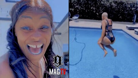 Blac Chyna's Mom Tokyo Toni Claims She'll Cook If She Dives In The Pool! 😂