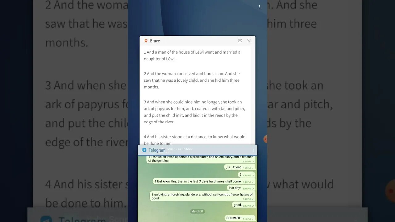 Proof Reading - SHEMOTH 1 - 5 - The Open Source Bible Project - Join the Project and Read With Us!
