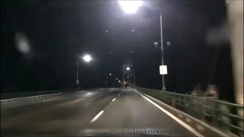Crossing The Mackinac Bridge At Night