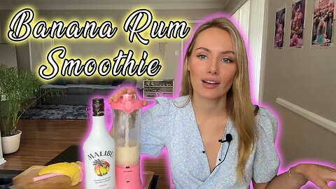 Banana Rum Smoothie! Try This Recipe With Me!