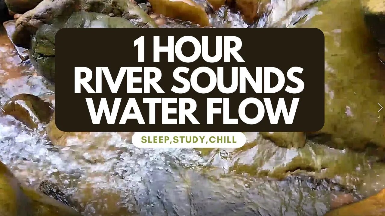 RIVER SOUNDS - WATER FLOW | SOOTHING RELAXATION | SLEEPING, STUDY, CHILL