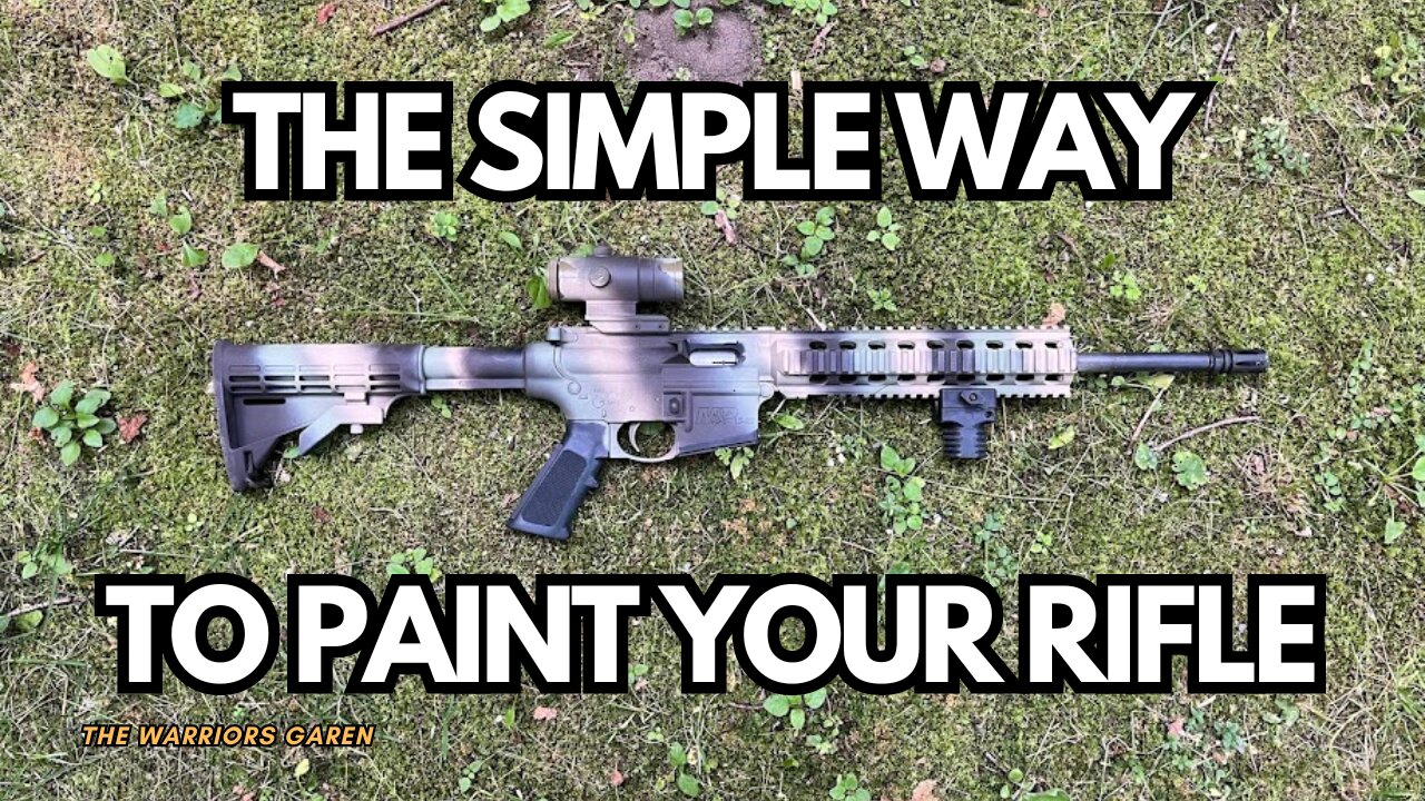 How to Paint Your Rifle -- Woodland"ish"