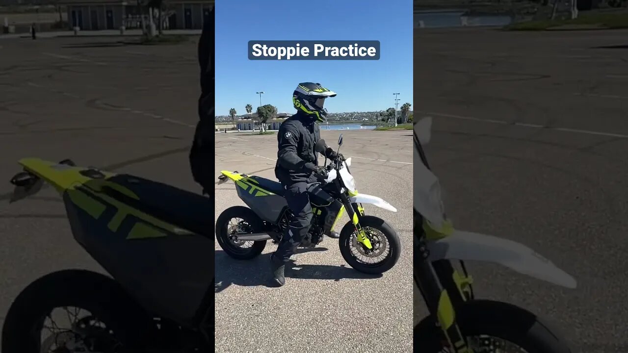 Stoppie Practice On The 701 SM