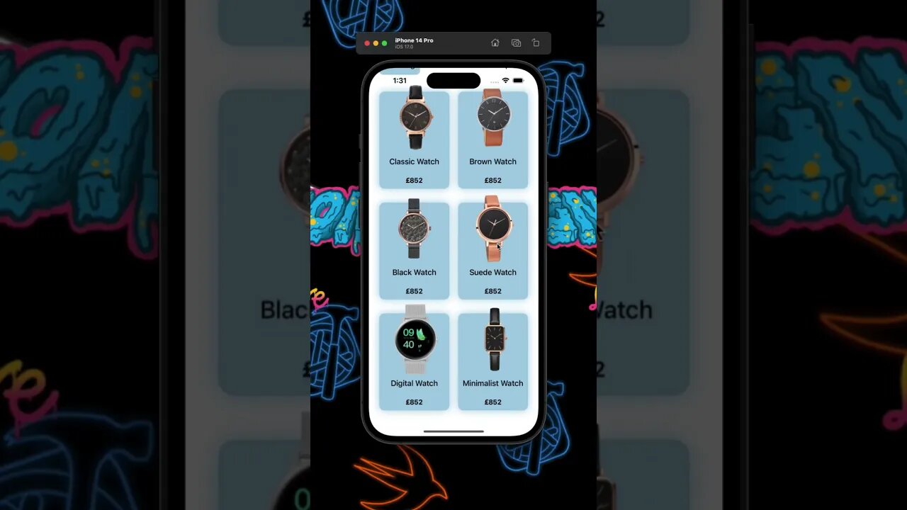 Watch Store UI - SwiftUI ⌚️#shorts