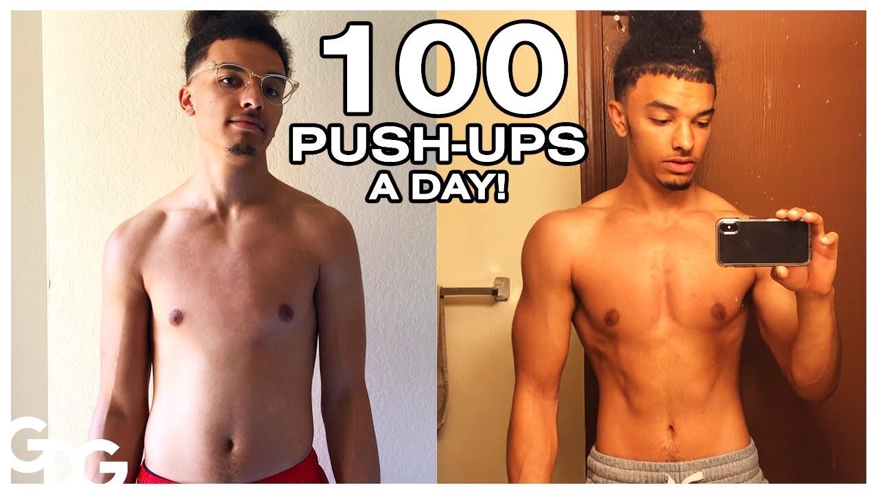 100 Pushups a Day For 30 Days - TRANSFORMATION