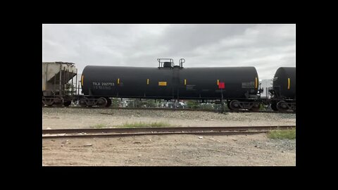 CP SD70 Heritage Unit Arriving at Alyth