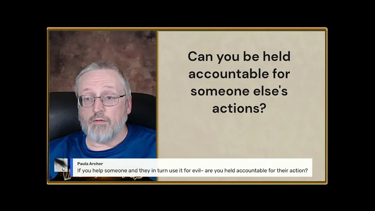 Q&A Can I be held accountable for someone else's actions?