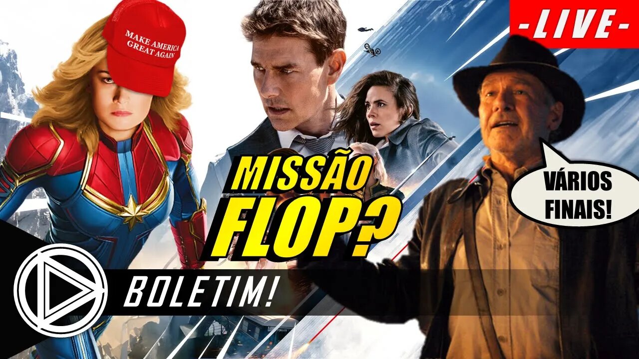 MISSÃO IMPOSSÍVEL SERÁ FLOP? INDIANA JONES E MUITO MAIS NO #BOLETIM!