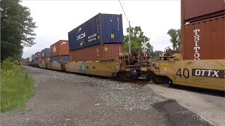 CSX I136 Intermodal Train with Shifted Load from Lodi, Ohio July 5, 2024 Part 3