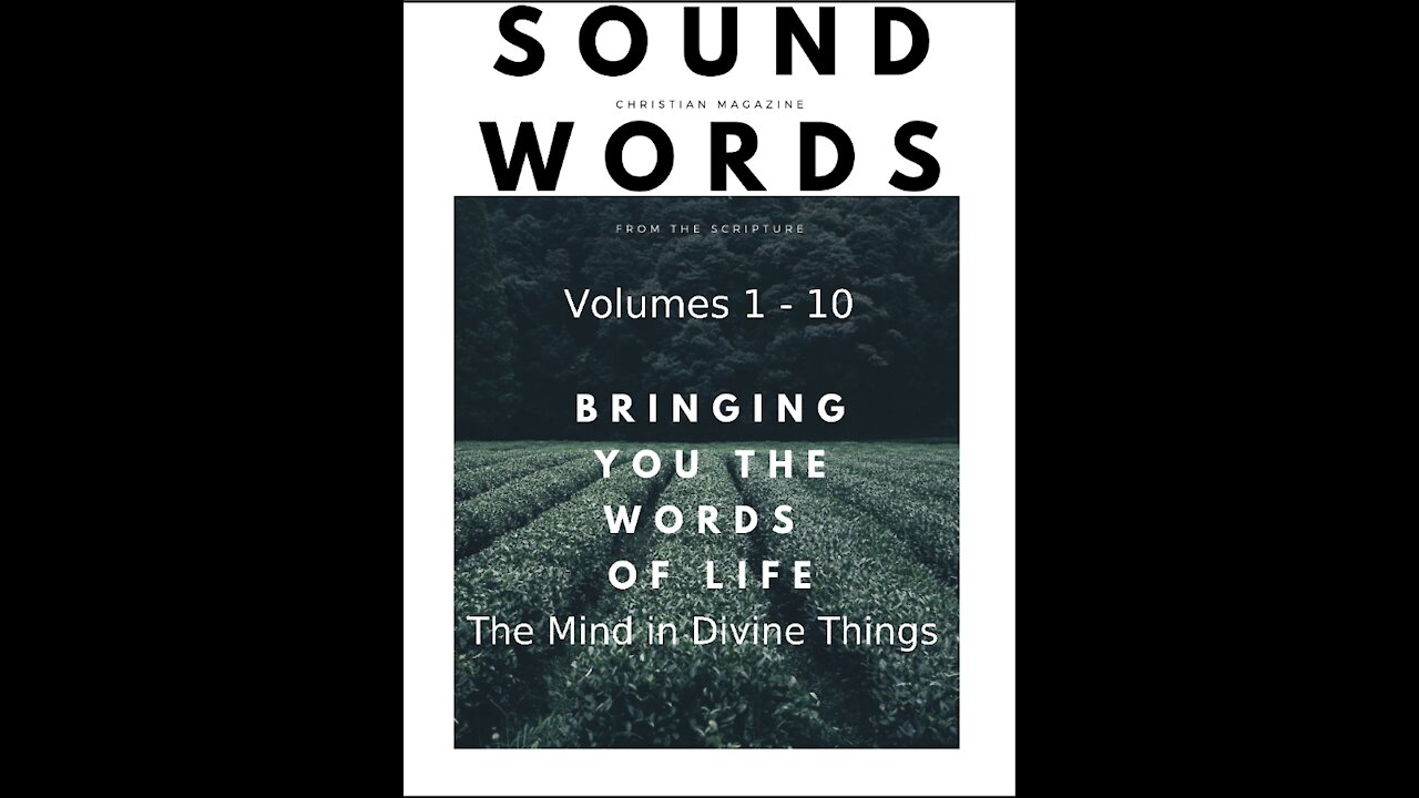 Sound Words, The Mind in Divine Things