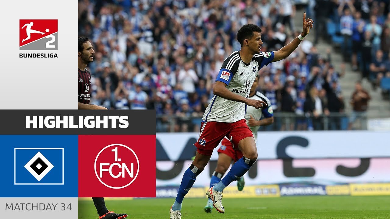 Glatzel Finishes Season With A Hattrick | Hamburger SV - 1. FC Nürnberg | MD 34 - Buli 2 23/24