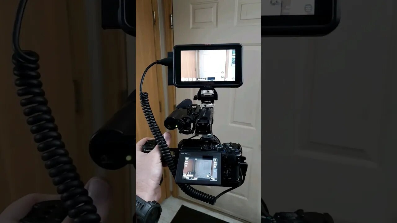 building up a #canonm6markii #smallrig setup with #atomosninjav