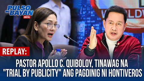 REPLAY | Pastor Quiboloy, tinawag na "trial by publicity" ang pagdinig ni Hontiveros | Oct. 24, 2024