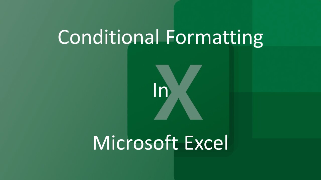 Excel Conditional Formatting Course Introduction