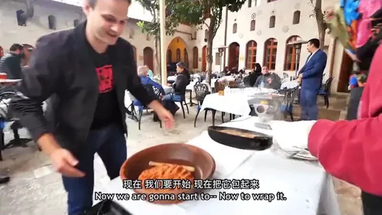 Eating delicious street food with my friends in Turkey 13