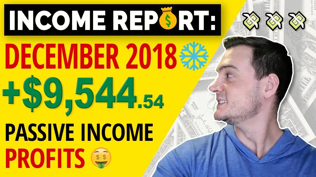 PASSIVE INCOME REPORT 💰 December 2018 | +$9,544.54 PROFIT 💸 Q4 Amazon FBA, Merch, & POD Earnings