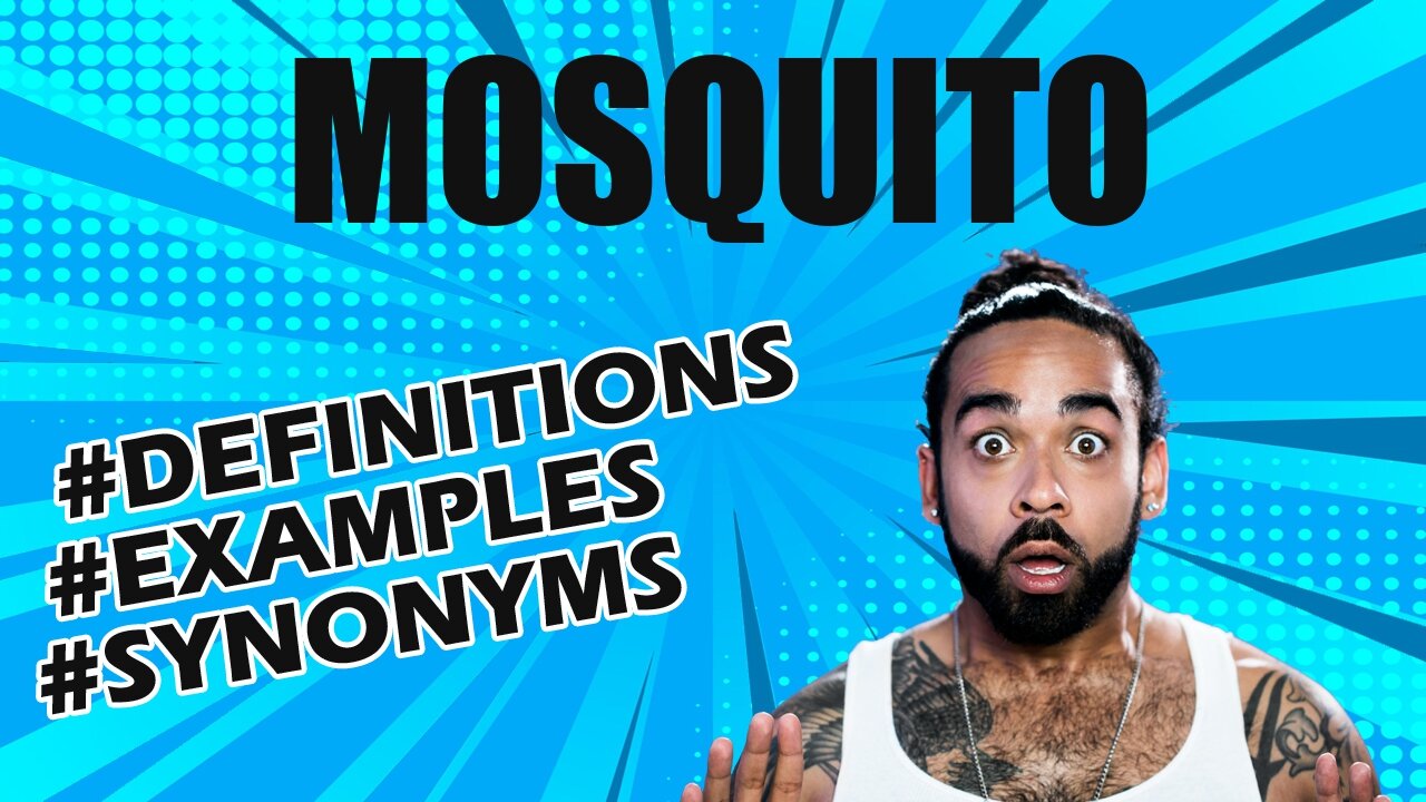 Definition and meaning of the word "mosquito"