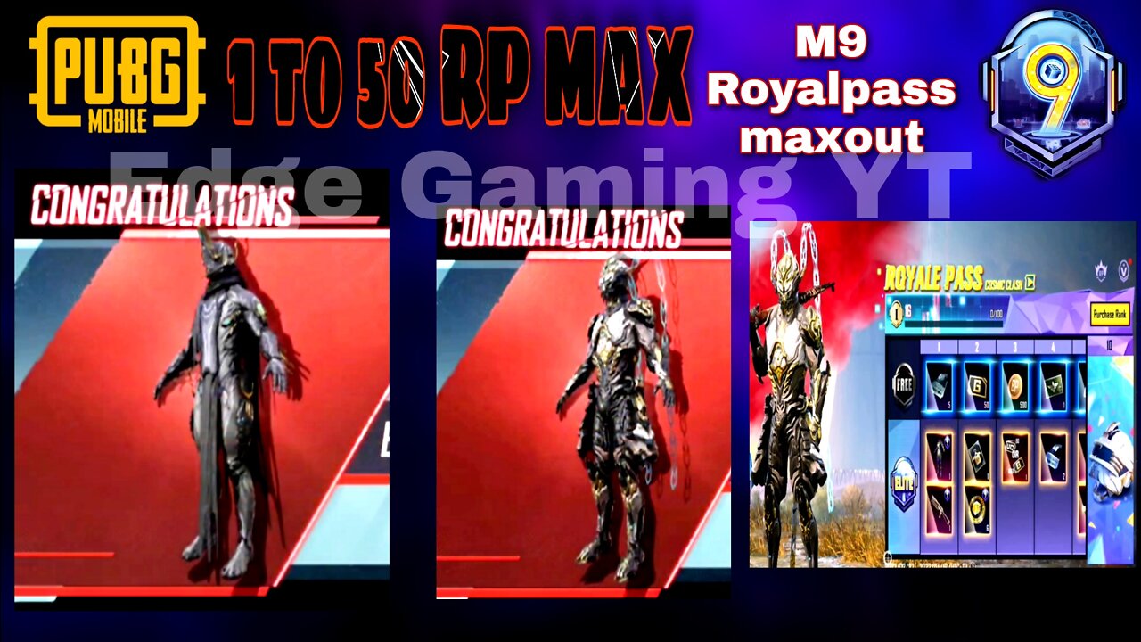 M9 Royal Pass Full Max | M9 50 Level | PUBG | BGMI