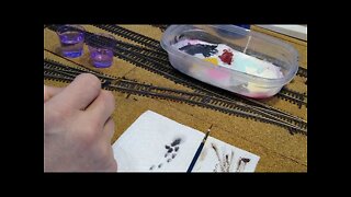Painting Track with a wet palette