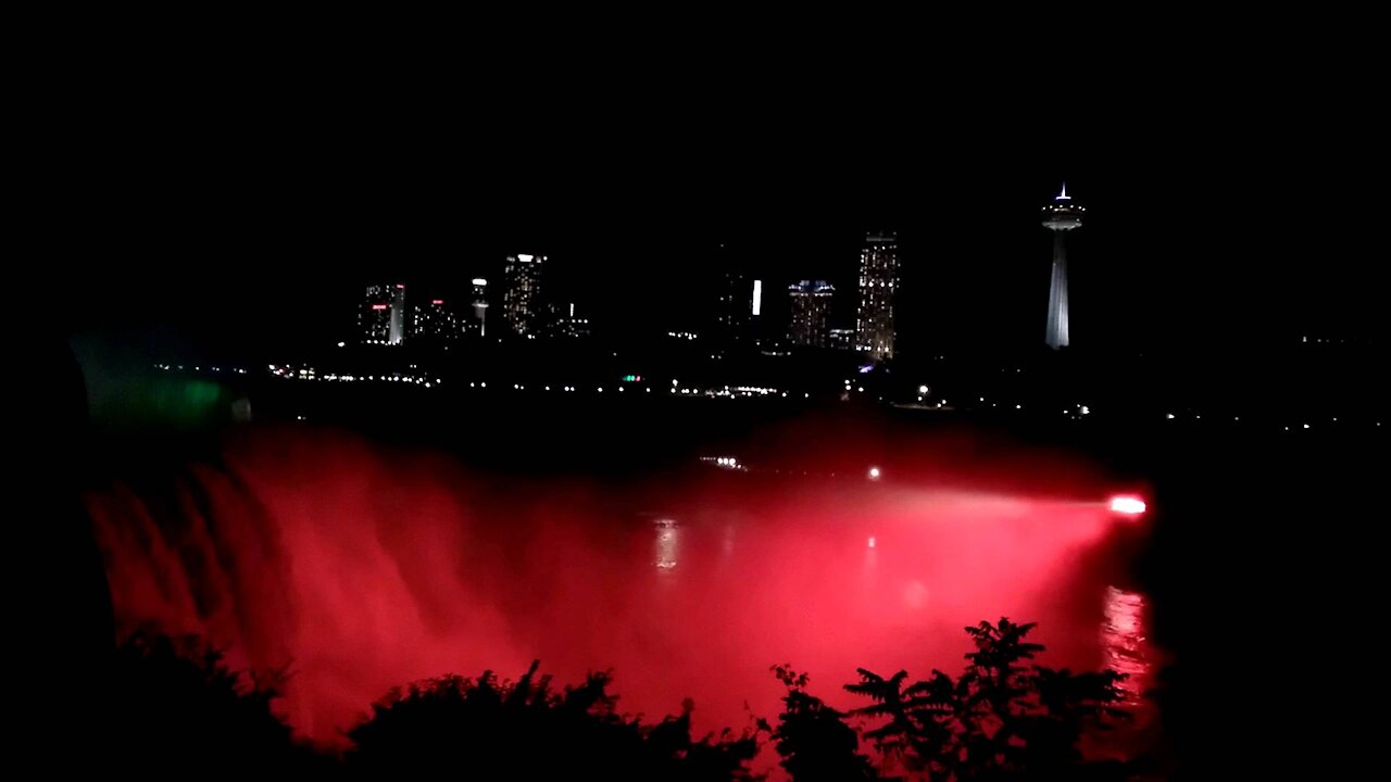 Niagara Falls Canada At Night