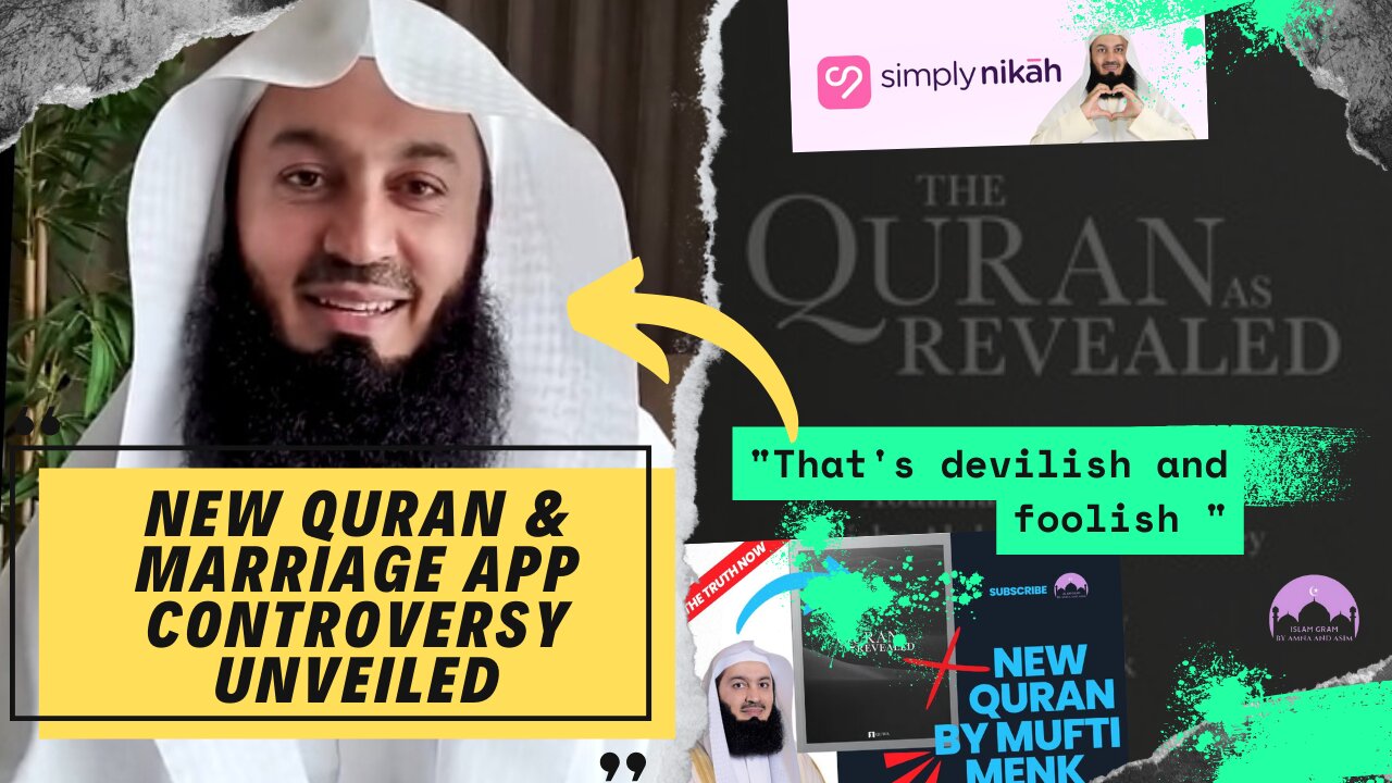 Mufti Menk's clarification on his Marriage App and New Quran controversy