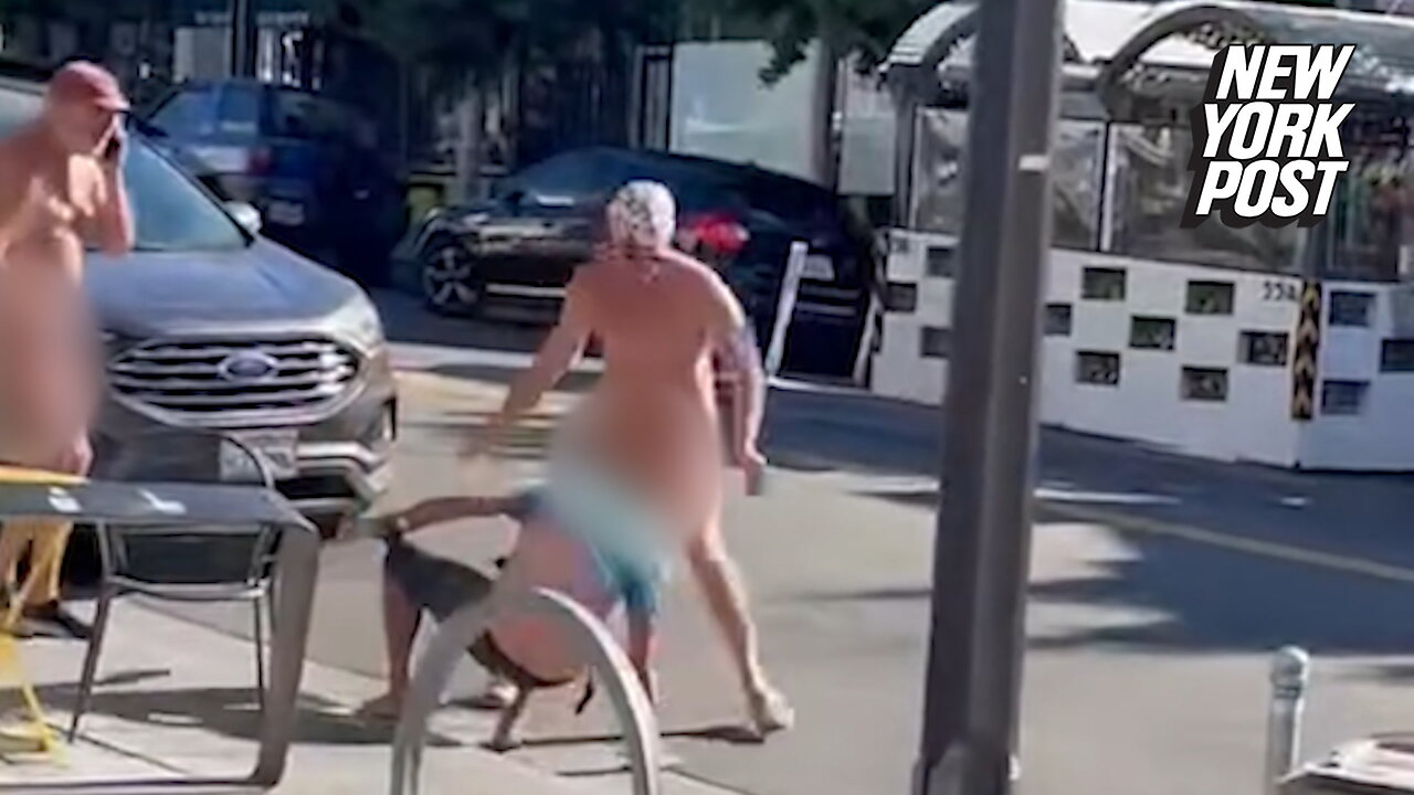 California nudists rescue tourist from 'pirate guy' in caught-on-camera showdown