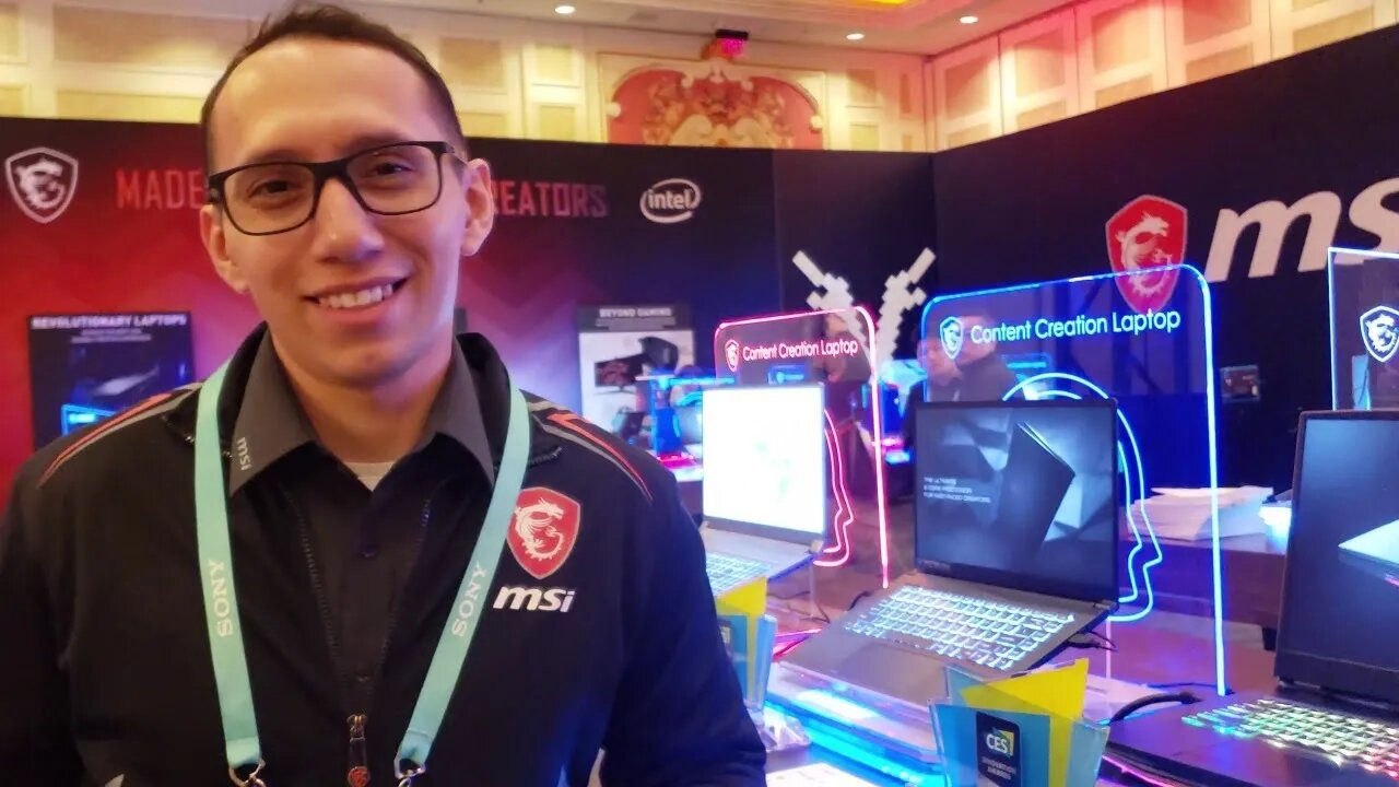 CES 2020 msi booth interview