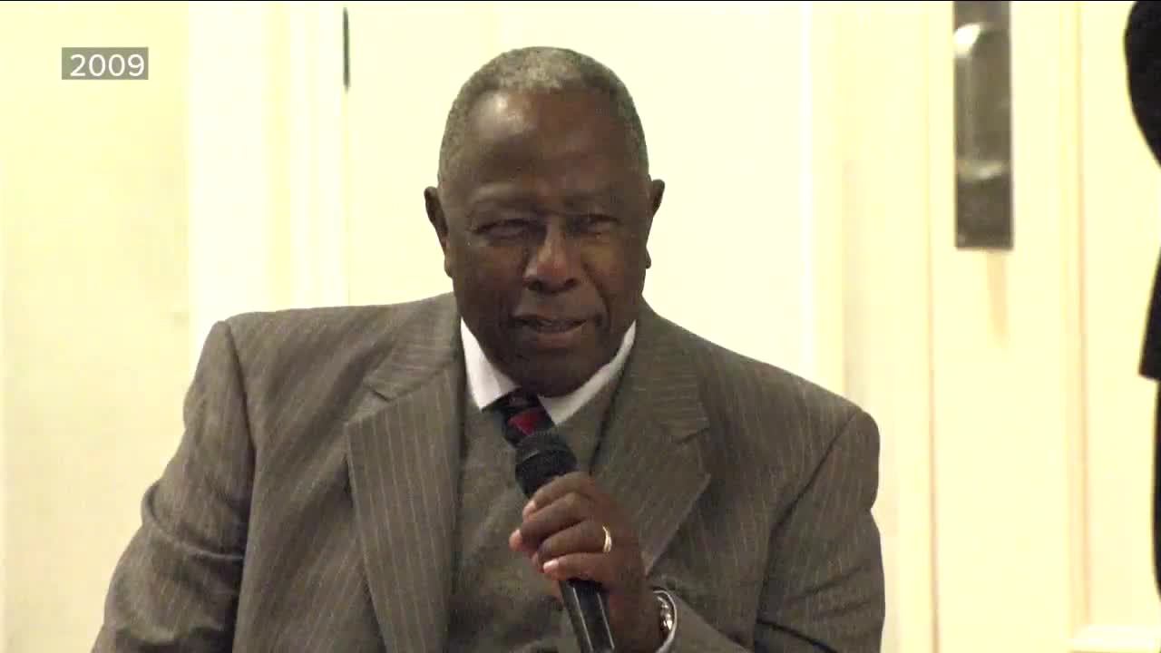 Watch the late Hank Aaron, one of baseball's greats, recall his love for Cleveland Browns