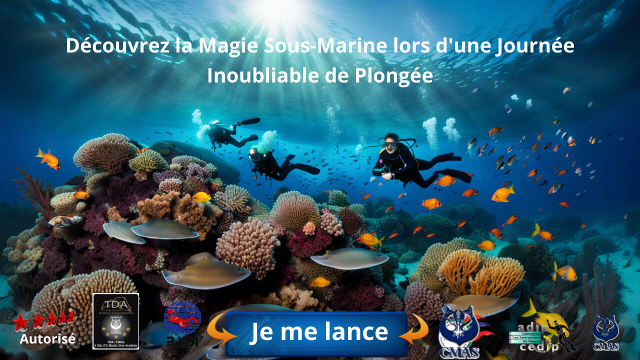 Découvrez la Magie Sous-Marine lors d'une Journée Inoubliable de Plongée! 🌊🤿