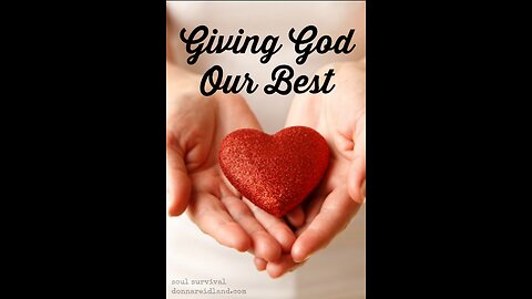 Give Everything to God